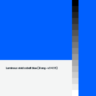 Color chip: Luminous vivid cobalt blue (Bang-v3 435)