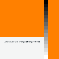 Color chip: Luminous vivid orange (Bang-v3 80)