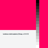 Color chip: Luminous vivid raspberry (Bang-v3 661)