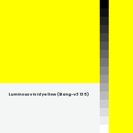 Color chip: Luminous vivid yellow (Bang-v3 135)