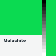 Color chip: Malachite