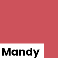 Color chip: Mandy