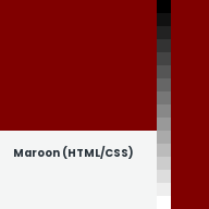 Color chip: Maroon (HTML/CSS)