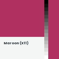 Color chip: Maroon (X11)