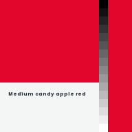 Color chip: Medium candy apple red