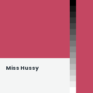 Color chip: Miss Hussy