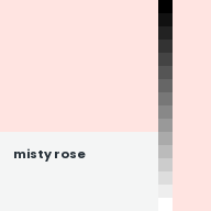 Color chip: Misty rose