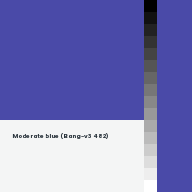Color chip: Moderate blue (Bang-v3 482)