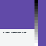 Color chip: Moderate indigo (Bang-v3 512)