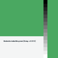 Color chip: Moderate malachite green (Bang-v3 286)