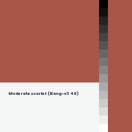 Color chip: Moderate scarlet (Bang-v3 46)