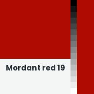 Color chip: Mordant red 19