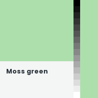 Color chip: Moss green