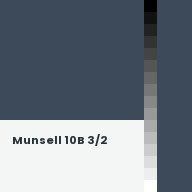 Color chip: Munsell 10B 3/2