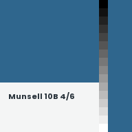 Color chip: Munsell 10B 4/6