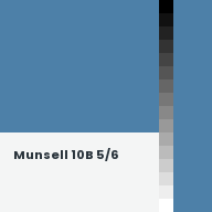 Color chip: Munsell 10B 5/6