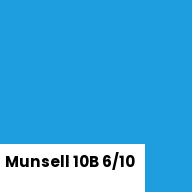 Color chip: Munsell 10B 6/10