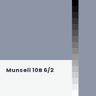 Color chip: Munsell 10B 6/2