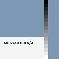 Color chip: Munsell 10B 6/4