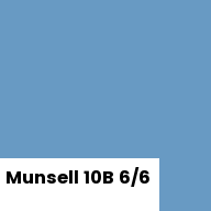 Color chip: Munsell 10B 6/6