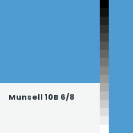 Color chip: Munsell 10B 6/8