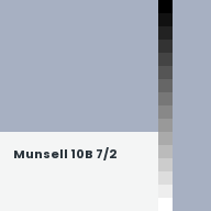 Color chip: Munsell 10B 7/2