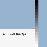 Color chip: Munsell 10B 7/4