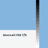 Color chip: Munsell 10B 7/6