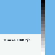 Color chip: Munsell 10B 7/8