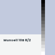 Color chip: Munsell 10B 8/2