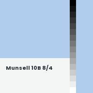 Color chip: Munsell 10B 8/4