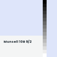 Color chip: Munsell 10B 9/2