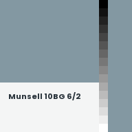Color chip: Munsell 10BG 6/2
