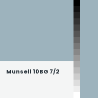 Color chip: Munsell 10BG 7/2