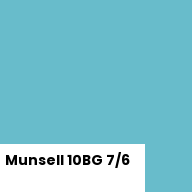 Color chip: Munsell 10BG 7/6