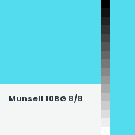Color chip: Munsell 10BG 8/8