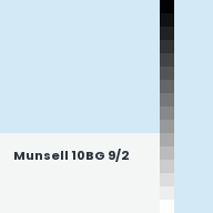 Color chip: Munsell 10BG 9/2