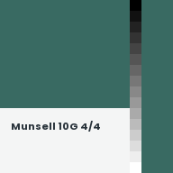 Color chip: Munsell 10G 4/4