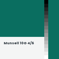 Color chip: Munsell 10G 4/6