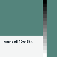 Color chip: Munsell 10G 5/4