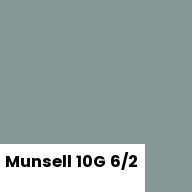 Color chip: Munsell 10G 6/2
