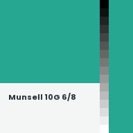 Color chip: Munsell 10G 6/8