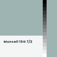 Color chip: Munsell 10G 7/2