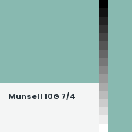 Color chip: Munsell 10G 7/4