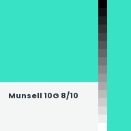 Color chip: Munsell 10G 8/10