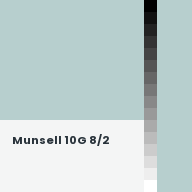 Color chip: Munsell 10G 8/2