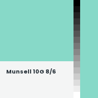 Color chip: Munsell 10G 8/6