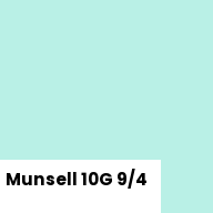 Color chip: Munsell 10G 9/4
