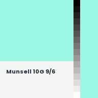 Color chip: Munsell 10G 9/6