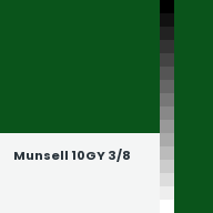 Color chip: Munsell 10GY 3/8